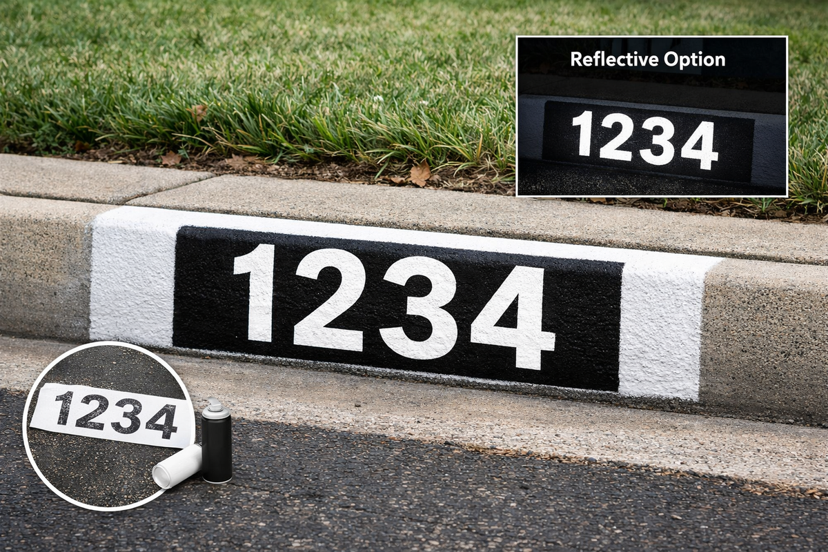 Premium Curb Address Signage